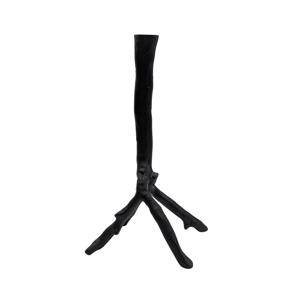 Black Iron Enchanted Forest Candlestick